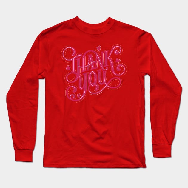 THANK YOU Long Sleeve T-Shirt by MAYRAREINART